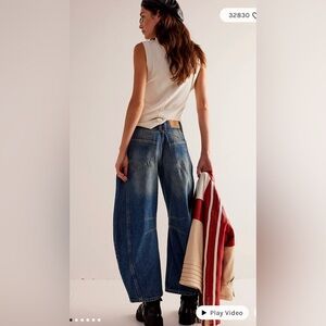 Free People Barrel Jeans